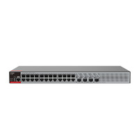 Ruijie Switch PoE Cloud Gestionable L2+ - 24 puertos RJ45 PoE+ 1G + 4 puertos SFP 2.5Gigabit / Hasta 370W potencia total