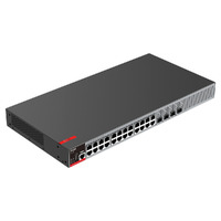 Ruijie Switch PoE Cloud Gestionable L2+ - 24 puertos RJ45 PoE+ 1G + 4 puertos SFP 2.5Gigabit / Hasta 370W potencia total