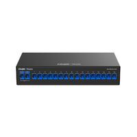 Reyee Splitter Óptico Pasivo - Longitud de onda 1260nm a 1650nm - Compatible con solución e-Lighten Reyee - 2 x Conectores SC uplink  - 16 x Conectores SC para ONU´s - Enrackable y montaje en pared