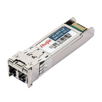 Ruijie Módulo transceptor SFP+ - Longitud de Onda 1310 nm - Fibra monomodo - Conector LC dúplex - Máxima distancia 10 km - 10Gbps - 10GBASE-LR