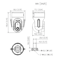 Cubo PT IP H.265 4M DN IR10m 4mm Wifi Audio SD 5V MIC