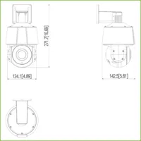 Cámara PT IP 2M H.265 dWDR IR30m 4mm Starlight IVS SMD IP66 PoE AUDIO MIC AI