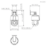 Cámara PT IP 4M H.265 FULL COLOR dWDR Illum Dual LED30m/IR30m 4mm Starlight IP66 PoE AUDIO MIC AI