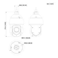 Dome PTZ IP 2M DN ICR WDR Starlight IR100m 16X 3D IP66 AUDIO E/S AI