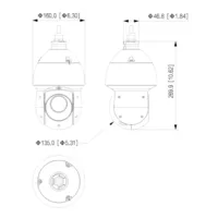 PTZ IP Dome Camera 8M H265 Dual LED Lighting 100m/IR 100m 25x IP67 PoE AUDIO I/O AI