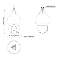 Dome PTZ IP 8M DN WDR Starlight+ IVS IR150m 25X IP67 IK10 PoE+ AUDIO E/S AI