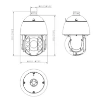 Dome PTZ HDCVI 2M 1080P DN WDR Starlight IR200m 32X 3D IP66 AUDIO E/S