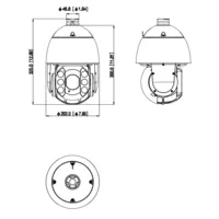Dome PTZ IP 2M TiOC H.265 WDR Starlight Illum Dual LED50m/IR150m 32x IP66 PoE+ AUDIO E/S AI