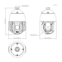 Dome PTZ IP 4M TiOC H.265 WDR Starlight Illum Dual LED50m/IR150m 32x IP66 AUDIO E/S 4G AI