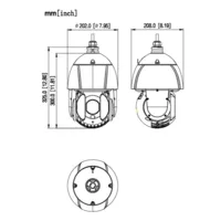 Domo PTZ IP 8M TiOC H265 WDR Iluminación Dual LED100m/IR250m 25x IP67 IK10 PoE+ AUDIO E/S AI