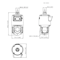 Dome Dual-PTZ IP 4M+4M TiOC WDR Illum Dual LED50m/IR100m 25x IP66 PoE+ AUDIO E/S AI