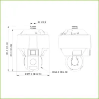 Dome Dual-PTZ IP 4M DN WDR Starlight IR100m + Luz blanca 25X 3D IP67 Hi-POE AUDIO E/S AI