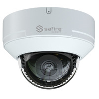 Safire Smart - Cámara Domo IP gama I1 AI Avanzada - 6Mpx - Lente 2.8 mm | Micrófono | IR 30m - AI Avanzada:Humano, vehículo y vehículo 2 ruedas - PoE - IP67 - IK10