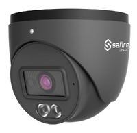 Safire Smart - Cámara Turret IP gama B1 - 4Mpx - Lente 2.8 mm | Detección de movimiento avanzada - Luz dual: IR + Blanco alcance 20 m | Micrófono - PoE - IP67