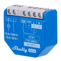 Ver informacion sobre Shelly 1 Gen4 - WiFi 2.4 GHz / Bluetooth / Zigbee - Interruptor inteligente  - Soporta 110-240 V~24-48 V⎓12 V⎓ - Ofrece contactos secos - Compatible con Alexa y Google