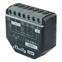 Relé Shelly 2PM Gen4 - WiFi 2.4 GHz / Bluetooth / Zigbee -  Interruptor inteligente  - Soporta 110-240 V / 24V - Controlador de persianas - Compatible con Alexa y Google