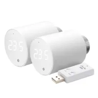 Ver informacion sobre Shelly BLU TRV x2 + Shelly Blu Gateway Gen3 - WiFi 2.4 GHz IEEE802.11 b/g/n / Bluetooth - Cabezal Termostático Inteligente - Incluye HUB / Gateway - Control preciso de temperatura - Compatible con Alexa y Google