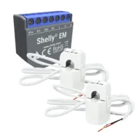 Ver informacion sobre Shelly EM + 2 x 50A - WiFi 2.4 GHz IEEE802.11 b/g/n - Medidor de consumo - Soporta 110-240 V - Ideal para viviendas - Compatible con Alexa y Google