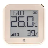 Shelly H&amp;T Gen 3 Blanco Mate - WiFi 2.4 GHz IEEE802.11 b/g/n / Bluetooth - Sensor H&amp;T - Pantalla de bajo consumo - Soporta 5V / 4 Pilas AA - Compatible con Alexa y Google
