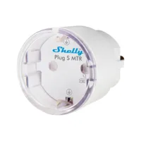 Enchufe Shelly Plug S MTR Gen3 (White) - WiFi 2.4 GHz IEEE802.11 b/g/n / Bluetooth - Medidor de consumo - Soporta 220 - 230 V - Apto para domótica de viviendas  - Compatible con Alexa, Google y Apple 