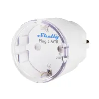 Ver informacion sobre Shelly Plug S MTR Gen3 (White) - WiFi 2.4 GHz IEEE802.11 b/g/n / Bluetooth - Medidor de consumo - Soporta 220 - 230 V - Apto para domótica de viviendas  - Compatible con Alexa, Google y Apple 