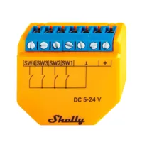 Ver informacion sobre Shelly Plus I4 DC - WiFi 2.4 GHz IEEE802.11 b/g/n / Bluetooth -  Interruptor inteligente  - Soporta DC 5 - 24V - Soporta 4 canales - Compatible con Alexa y Google
