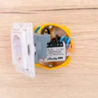 Shelly PM Mini Gen3 - WiFi 2.4 GHz IEEE802.11 b/g/n / Bluetooth -  Interruptor inteligente  - Soporta 110 - 240 VCA / 24 - 30 VCC - Contacto NA, 1 polo, contacto µ - Compatible con Alexa y Google