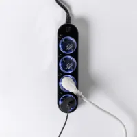 Shelly Power Strip 4 Gen4 Black - WiFi 2.4 GHz / Bluetooth / Zigbee - Medidor de consumo  - Soporta 220 - 230 V - Apto para domótica de viviendas  - Compatible con Alexa, Google y Apple 