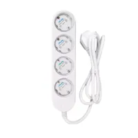 Ver informacion sobre Shelly Power Strip 4 Gen4 White - WiFi 2.4 GHz / Bluetooth / Zigbee - Medidor de consumo  - Soporta 220 - 230 V - Apto para domótica de viviendas  - Compatible con Alexa, Google y Apple 