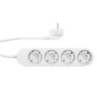 Shelly Power Strip 4 Gen4 White - WiFi 2.4 GHz / Bluetooth / Zigbee - Medidor de consumo  - Soporta 220 - 230 V - Apto para domótica de viviendas  - Compatible con Alexa, Google y Apple 