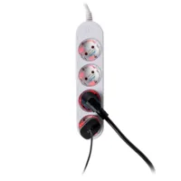 Shelly Power Strip 4 Gen4 White - WiFi 2.4 GHz / Bluetooth / Zigbee - Medidor de consumo  - Soporta 220 - 230 V - Apto para domótica de viviendas  - Compatible con Alexa, Google y Apple 