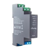 Shelly Pro 2 - WiFi 2.4 GHz IEEE802.11 b/g/n / Bluetooth -  Interruptor inteligente carril DIN - Soporta 110-240 V - Apto para domótica de viviendas  - Compatible con Alexa y Google