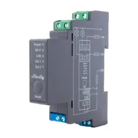 Shelly Pro 2 - WiFi 2.4 GHz IEEE802.11 b/g/n / Bluetooth -  Interruptor inteligente carril DIN - Soporta 110-240 V - Apto para domótica de viviendas  - Compatible con Alexa y Google