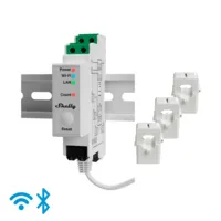 Ver informacion sobre Shelly Pro 3EM 120A - WiFi 2.4 GHz / Bluetooth / LAN - Medidor de consumo - Soporta 110-230 V - Ideal para viviendas - Compatible con Alexa y Google