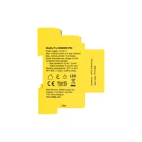 Controlador Shelly Pro RGBWW PM - WiFi 2.4 GHz IEEE802.11 b/g/n / Bluetooth / Lan - Atenuador inteligente carril DIN - Alimentación 12-24 VDC - Medidor de potencia - Compatible con Alexa y Google
