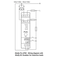 Shelly RC snubber - Compatible con Shelly1 / 1PM , Shelly2.5 EM - circuitos de absorción de energía - Soporta 230 V