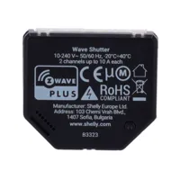 Relé Shelly Wave Shutter - Z-Wave / Requiere HUB Z-Wave - Qubino -  Interruptor inteligente para persianas - Soporta 110-240 V - Medidor de consumo - Compatible con Alexa y Google