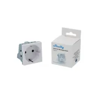 Shelly Socket for Wall Display Stand White - Adaptador tipo enchufe - Compatibilidad con Shelly Wall Display Stand - Color Blanco