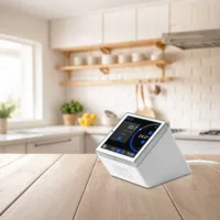 Shelly Wall Display Stand White - Soporte de sobre mesa  - Compatibilidad con Shelly Wall Display / - EU Socket / USB Charger - Color Blanco