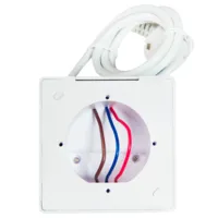 Shelly Wall Display Stand White - Soporte de sobre mesa  - Compatibilidad con Shelly Wall Display / - EU Socket / USB Charger - Color Blanco