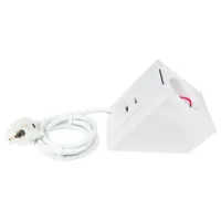 Shelly Wall Display Stand White - Soporte de sobre mesa  - Compatibilidad con Shelly Wall Display / - EU Socket / USB Charger - Color Blanco