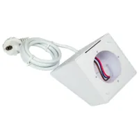 Shelly Wall Display Stand White - Soporte de sobre mesa  - Compatibilidad con Shelly Wall Display / - EU Socket / USB Charger - Color Blanco