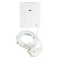Shelly Wall Display Stand White - Soporte de sobre mesa  - Compatibilidad con Shelly Wall Display / - EU Socket / USB Charger - Color Blanco