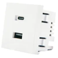 Ver informacion sobre Shelly USB charger for Wall Display Stand White - Cargador USB-A &amp; USB-C - Compatibilidad con Shelly Wall Display Stand - Color Blanco