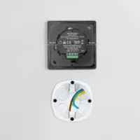 Shelly Wall Display Blanco + BLU H&amp;T Ivory - WiFi 2.4 GHz / Bluetooth - Sensor H&amp;T - Resistente al agua y al polvo - Batería de hasta 3 años - Compatible con Alexa y Google