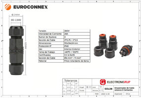 Waterproof splicer 3 contacts