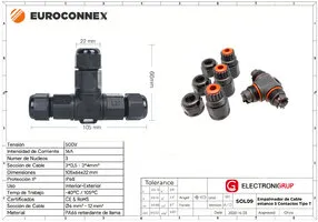 Empalmador Estanc T 3 Contactos