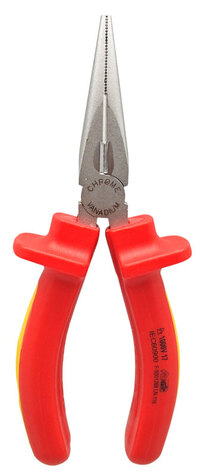 Insulated long nose pliers