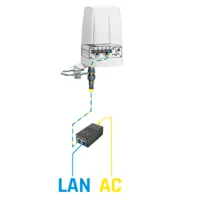 Teltonika Antena de exterior Industrial  - 4G Combo LTE/Wi-Fi - Montaje en poste/mástil - Conectores SMA - Certificado para exterior IP67 - Antena+Carcasa para montaje