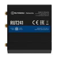 Ver informacion sobre Teltonika Router 4G Industrial - 2 puertos Ethernet RJ45 Fast Ethernet - 4G (LTE) Cat 4 hasta 150Mbps - 1x Entrada/Salida Digital - Wi-Fi 802.11b/g/n 2.4GHz - Carcasa Aluminio